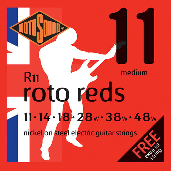 Struny do gitary akustycznej ROTOSOUND R11 - 6 strun Medium [11-48] niklowane Rotosound