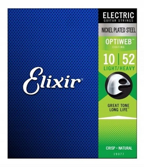 Struny do Gitary Elektrycznej 10-52 Elixir Optiweb Light Heavy Elixir