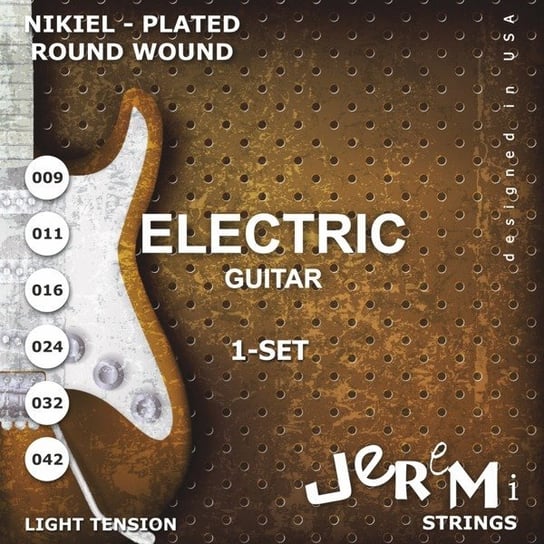 Struny do Gitary Elektrycznej 9-42 Jeremi EL 9-42 Jeremi