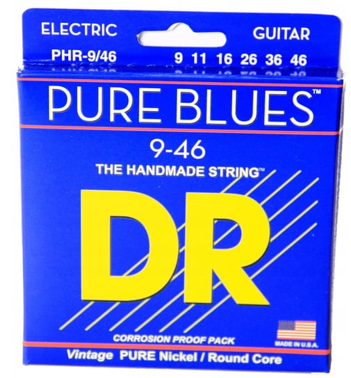 Struny do gitary elektrycznej DR Pure Blues 9-46 DR Strings