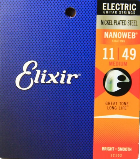 Struny do Gitary Elektrycznej Elixir Nanoweb 11-49 Elixir