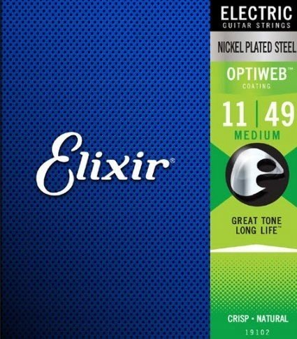 Struny do Gitary Elektrycznej Elixir Optiweb 11-49 Elixir
