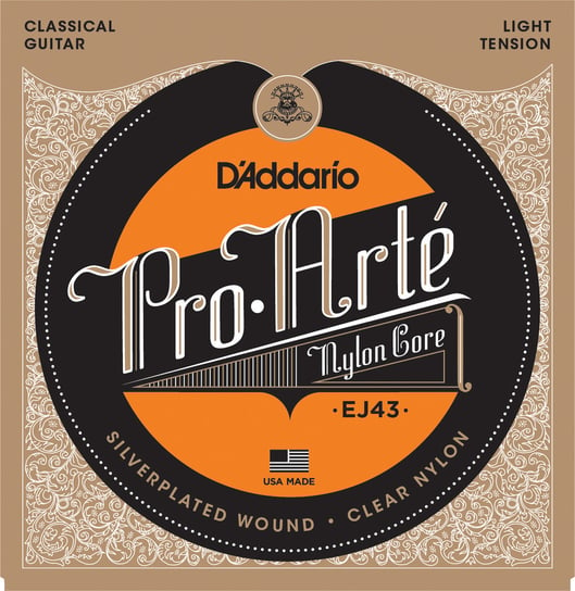 Struny do gitary klasycznej D'ADDARIO EJ43 Pro-Arte Light Tension D'Addario