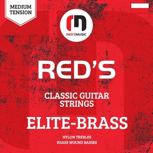 Struny do Gitary Klasycznej Elite Brass - Nylonowe Red's Music
