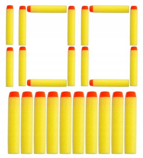 Strzałki Zamiennik Hasbro Nerf 100 Sztuk Żółte Spinel
