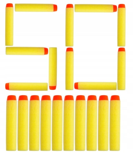 Strzałki Zamiennik Hasbro Nerf 50 Sztuk Żółte Spinel