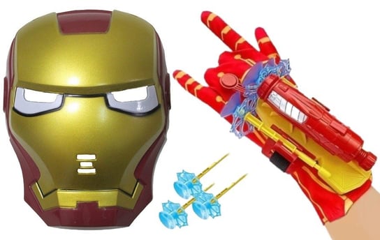 Strzelająca Rękawica Wyrzutnia Maska Iron Man Hopki