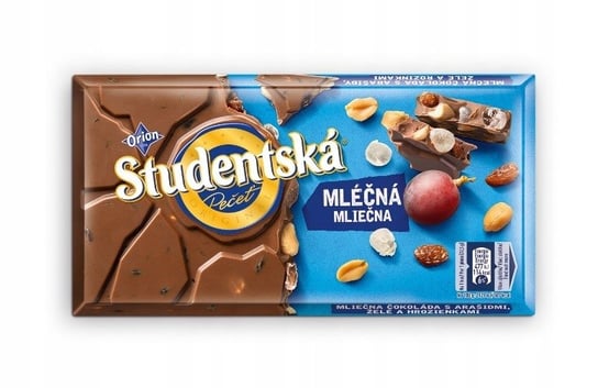 Studentska, czekolada mleczna z bakaliami, 180g Nestle