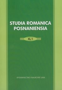 Studia Romanica Posnanesia XL/1 Opracowanie zbiorowe