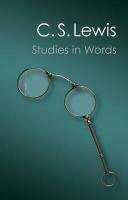 Studies in Words Lewis C. S.