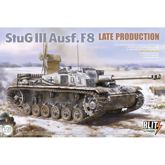 Stug Iii Ausf. F8 Late Production 1:35 Takom 8014 Takom
