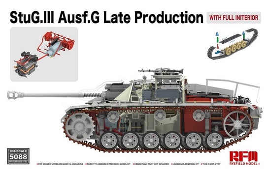Stug Iii Ausf.G (Late Production, Full Interior) 1:35 Rye Field Model 5088 Rye Field Model