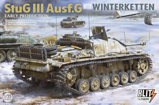 Stug Iii Ausf.G (With Winterketten) (Early) 1:35 Takom 8010 Takom