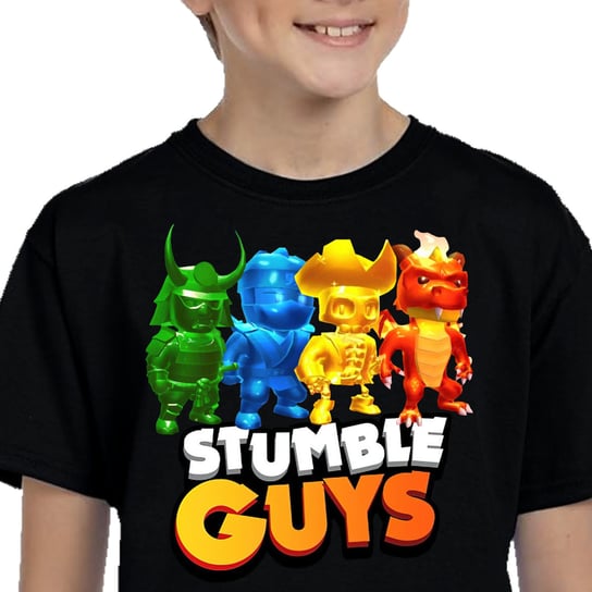 Stumble Guys 3162 Koszulka Dziecięca Czarna 128 Inny producent