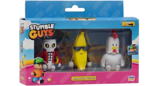 Stumble Guys, Mini Action Figures, 3 Szt. Stumble Guys