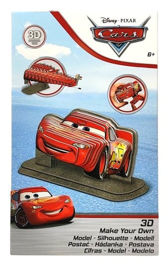 Stwórz własną postać 3D Disney Cars Zygzak McQueen Canenco