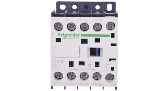 Stycznik mocy 16A 3P 110V AC 1Z 0R LC1K1610F7 Schneider Electric