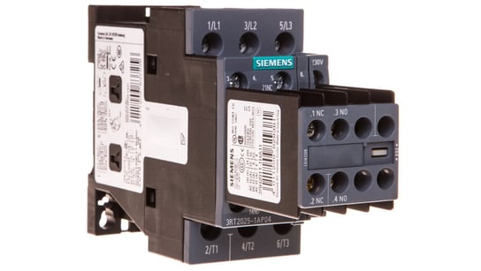 Stycznik mocy 17A 3P 230V AC 2Z 2R S0 3RT2025-1AP04 Siemens