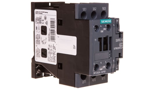 Stycznik mocy 25A 3P 230V AC 1Z 1R S0 3RT2026-1AP00 Siemens