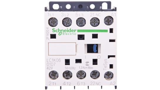 Stycznik Mocy 6A 3P 42V Ac 0Z 1R Lc1K0601D7 Schneider Electric