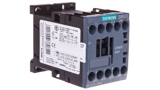 Stycznik mocy 7A 3P 24V DC 0Z 1R S00 3RT2015-1BB42 Siemens