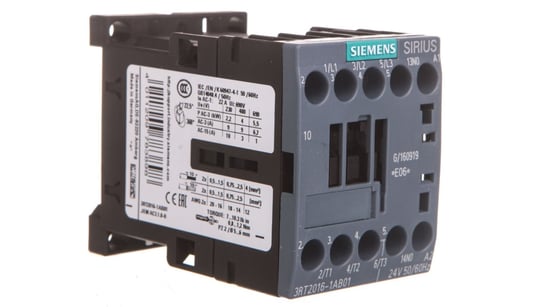 Stycznik mocy 9A 3P 24V AC 1Z 0R S00 3RT2016-1AB01 Siemens