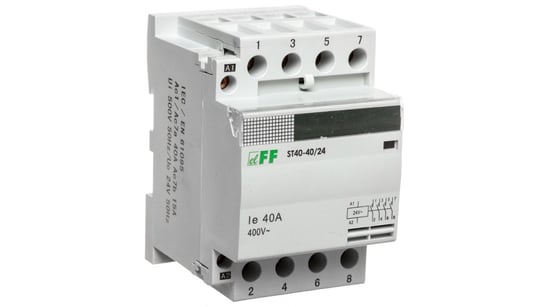 Stycznik modułowy 40A 4Z 0R 24V AC ST40-40-24V F&F