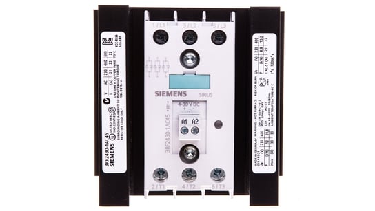 Stycznik półprzewodnikowy 30A 3P 4-30V DC 3RF24 3RF2430-1AC45 Siemens