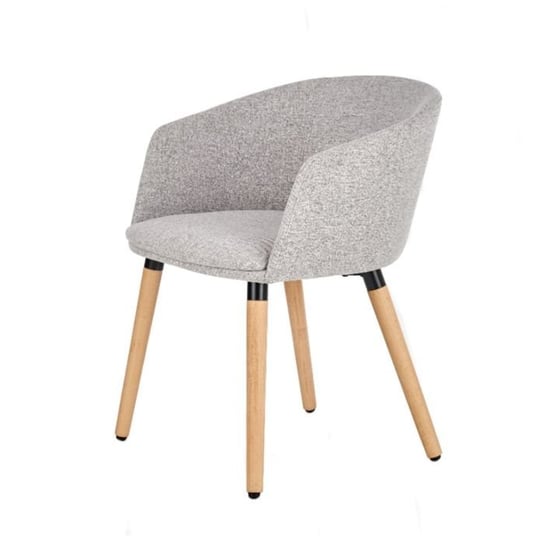 STYLE FURNITURE Krzesło tapicerowane Candelas, szary, beżowy, 56x56x72 cm Style Furniture