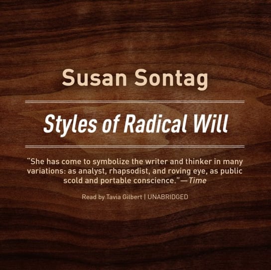Styles of Radical Will Sontag Susan
