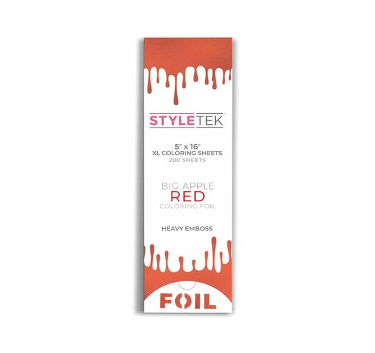 Styletek, Folia farbująca do włosów balayage długa xl red Styletek