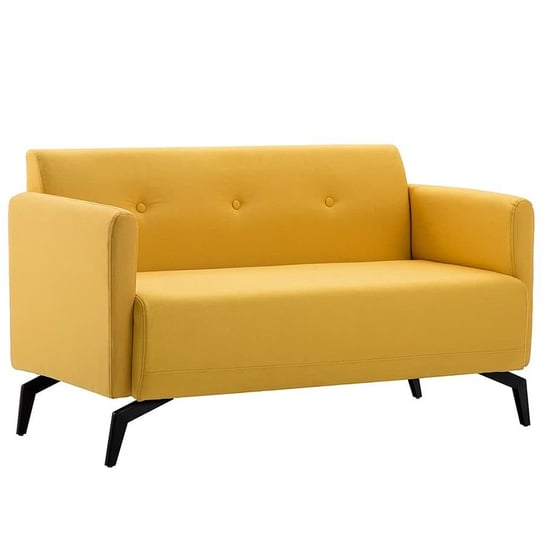 Stylowa 2-osobowa sofa ELIOR Rivena 2X, żółta, 60x67x115 cm Elior