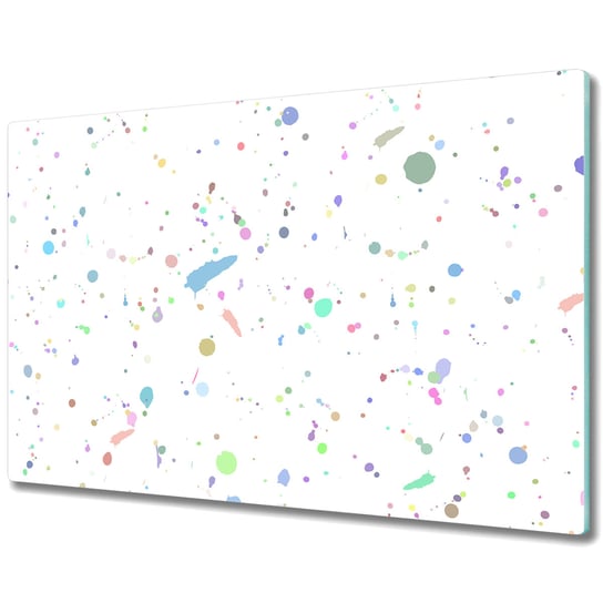 Stylowa Deska Do Krojenia ze Szkła Hartowanego - Plama Farby - 80x52 cm Coloray