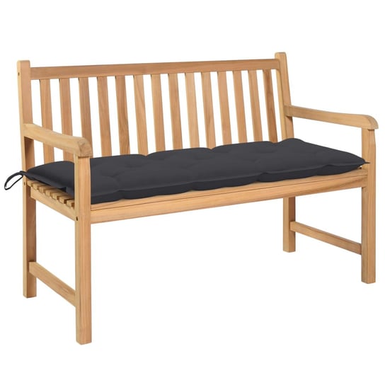 Stylowa drewniana ławka ogrodowa z poduszką - 120x / AAALOE Inna marka