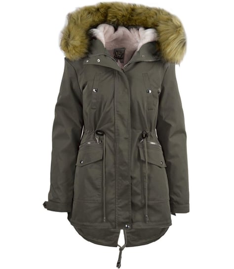 Stylowa kurtka płaszcz parka zima 2w1 miś-4XL Agrafka