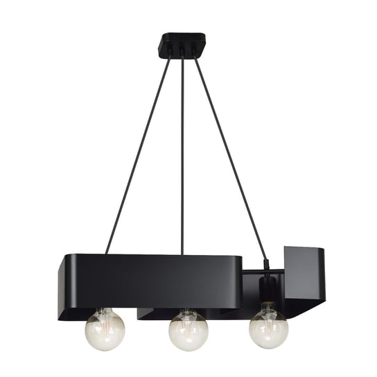 Stylowa Lampa Wisząca Żyrandol Koma 3 Czarny 630/3 Eg EMIBIG