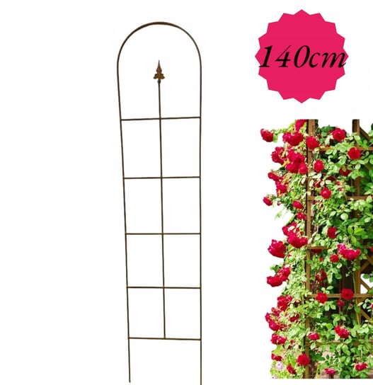 Stylowa Podpora do roślin róż krzewów bluszcz PERGOLA H140cm podpórki mocna Luck Design