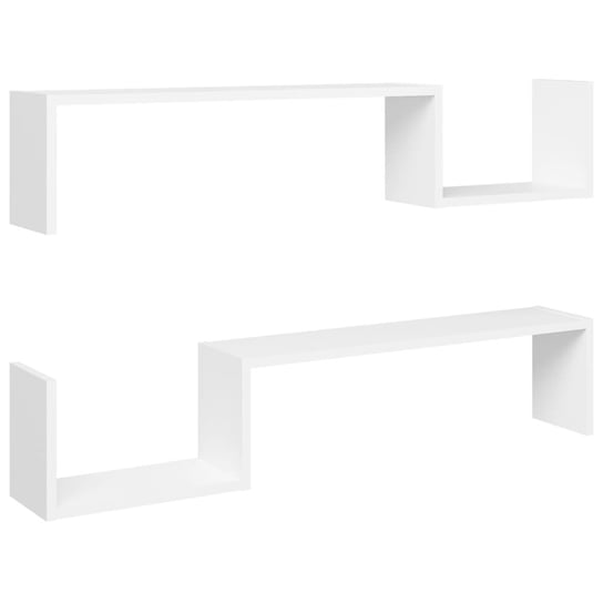 Stylowa półka ścienna - biała, 100x15x20 cm / AAALOE Inna marka