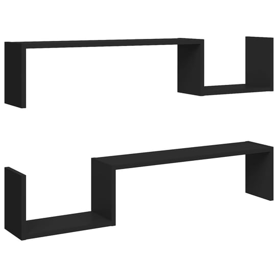Stylowa półka ścienna, czarna, 100x15x20 cm / AAALOE Inna marka