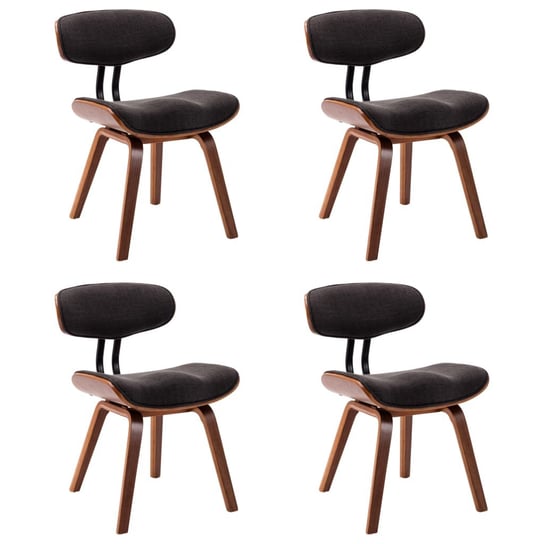 Stylowe krzesła stołowe, tapicerowane tkaniną, 4 s / AAALOE Inna marka
