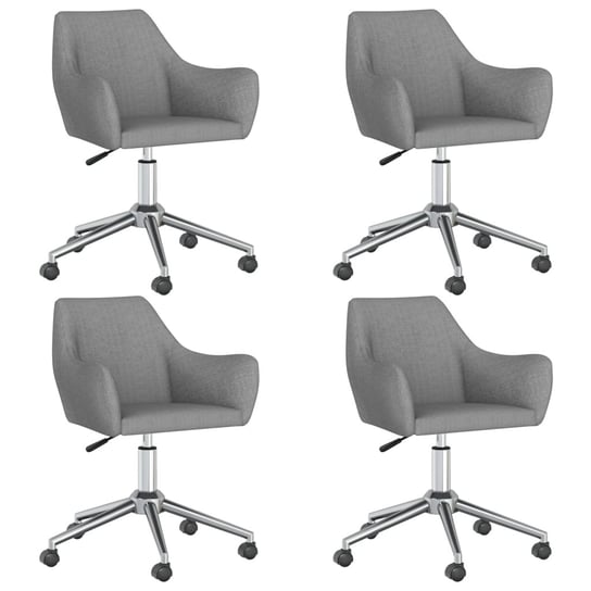 Stylowe krzesło obrotowe 54x61x(77-89)cm, jasnosza / AAALOE Inna marka