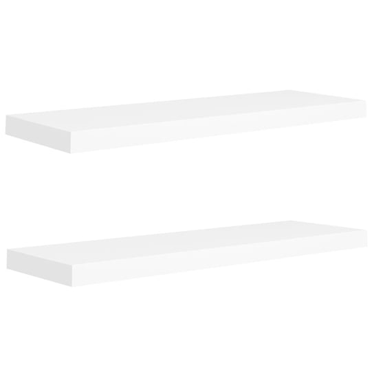 Stylowe półki ścienna 80x23,5x3,8 cm, białe / AAALOE Inna marka