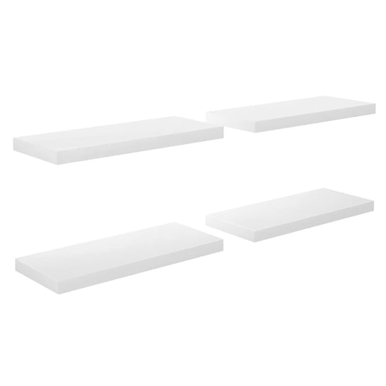 Stylowe półki ścienne 60x23,5x3,8cm, białe, MDF, m / AAALOE Inna marka