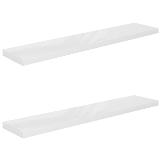 Stylowe półki ścienne białe 120x23,5x3,8 cm / AAALOE Inna marka