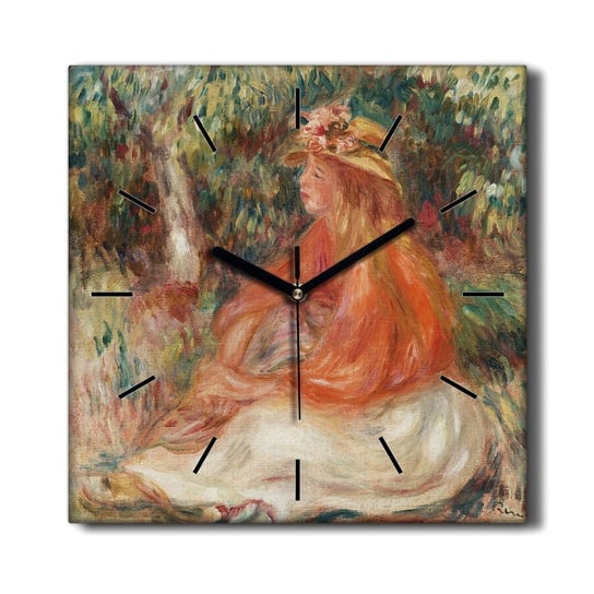 Stylowy foto zegar na płótnie Kobiety las 30x30 cm, Coloray Coloray