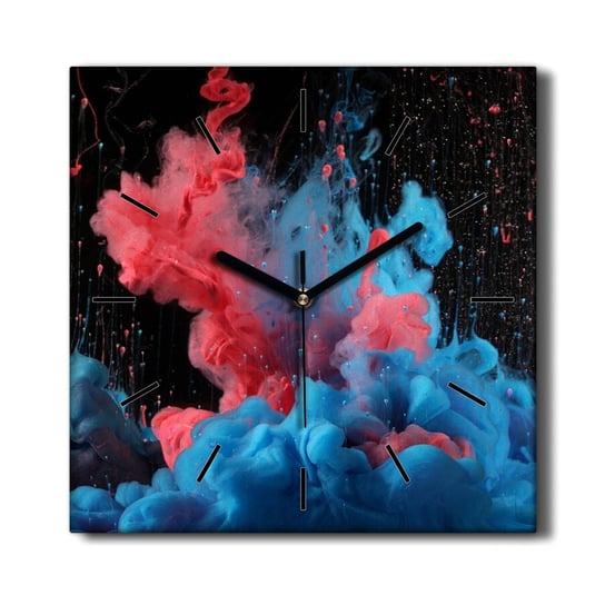 Stylowy foto zegar na ścianę Rozprysk farby 30x30, Coloray Coloray