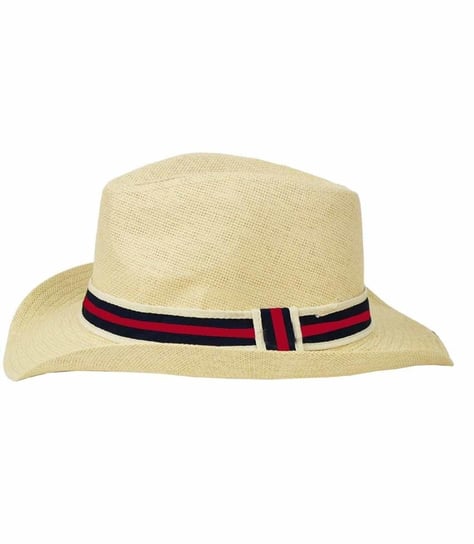 Stylowy męski kapelusz słomkowy country-59 cm Agrafka