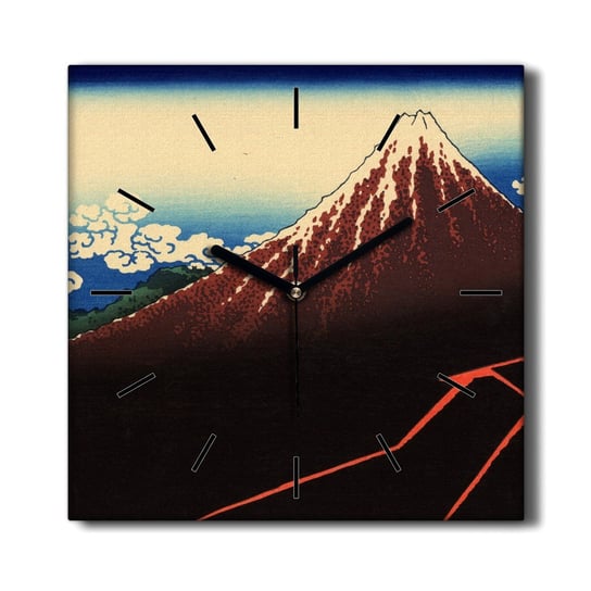 Stylowy zegar na płótnie Ulewa pod szczytem 30x30, Coloray Coloray