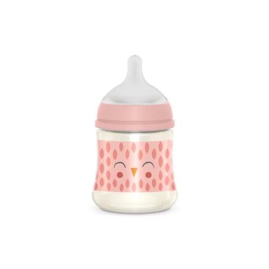 Suavinex Butelka dla niemowląt 150 ml SX Pro wolny przepływ Sowa różowa Suavinex