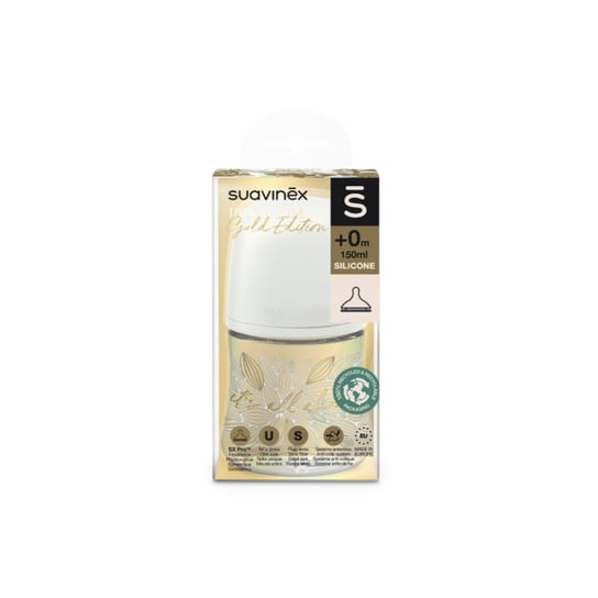 Suavinex Butelka dla niemowląt SX Pro Gold Premium Szara 150 ml Suavinex